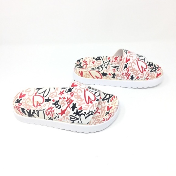 michael kors graffiti slides